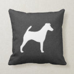 Smooth Fox Terrier Silhouette Cushion<br><div class="desc"></div>