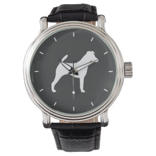 Smooth Fox Terrier Silhouette Watch