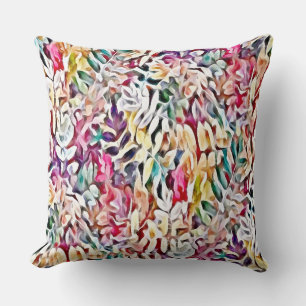 Smooth Glassy Leaves Cushion