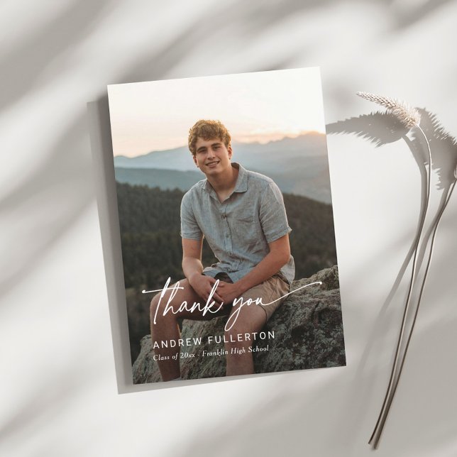 Smooth Note Graduation Thank You Card (Creator Uploaded)