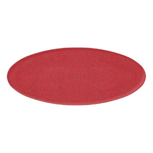 Smooth-Over-Noise Tomato Red Oval Tag – Customise