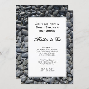 Smooth Pebbles Baby Shower Invitation