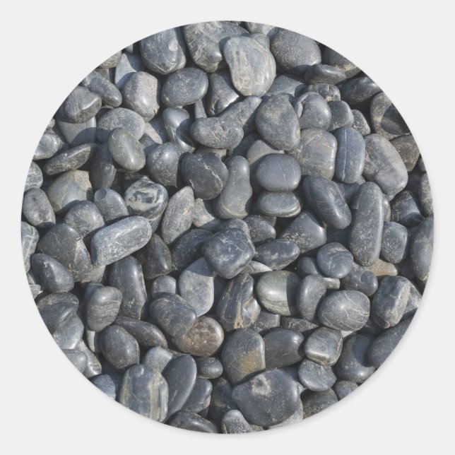Smooth Pebbles Classic Round Sticker (Front)