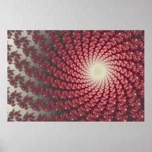 Smooth Red Whirlpool2 Poster