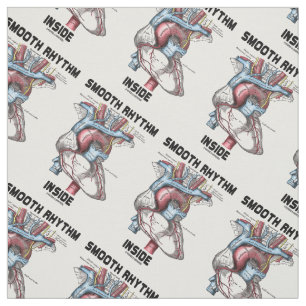 Smooth Rhythm Inside Medical Anatomical Heart Fabric