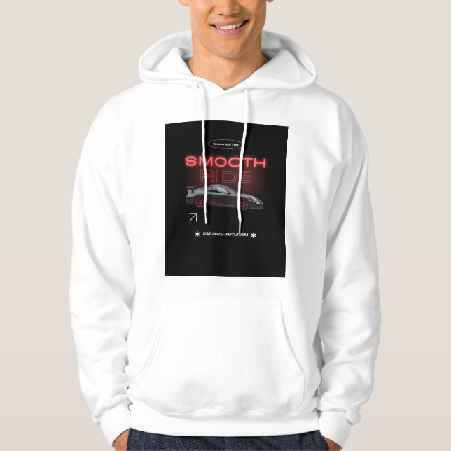 Smooth Ride Car Design | Automotive Streetwear Art Hoodie (Front)