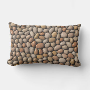 Smooth Riverbed Pebbles Lumbar Cushion