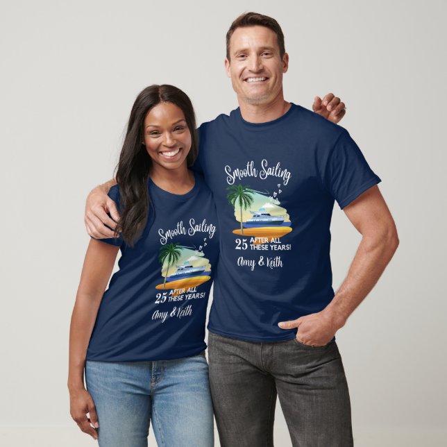 Smooth Sailing Anniversary Cruise Shirt Customise (Unisex)