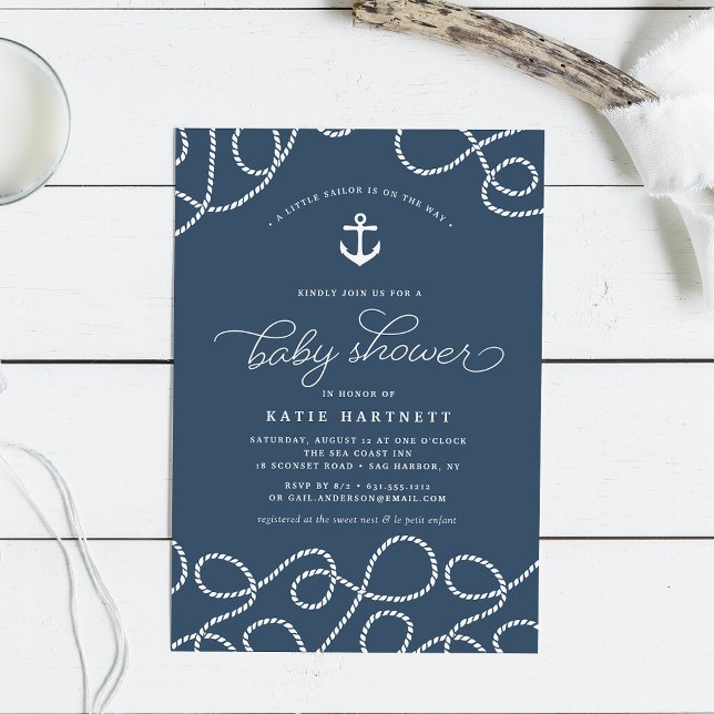 Smooth Sailing | Baby Shower Invitation (Creator Uploaded)