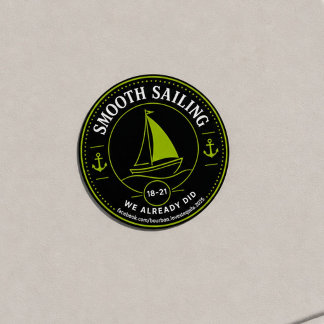 Smooth Sailing BLT Ratings Margarita Tier Classic Round Sticker