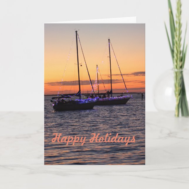 Smooth Sailing Holidays Holiday Card (Front)