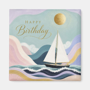 Smooth Sailing into Another Year Magnet