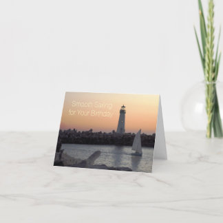 Smooth Sailing Scenic Birthday Card