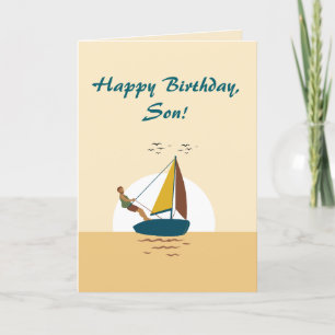SMOOTH SAILING SON BIRTHDAY CARD