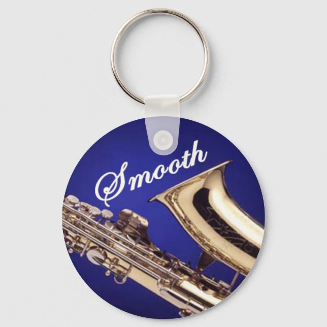 Smooth Saxophone Key Ring (Front)