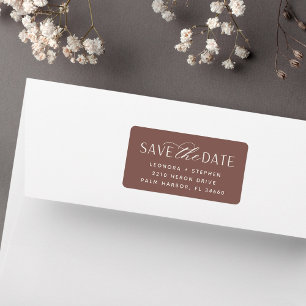 Smooth Script   Save the Date Label