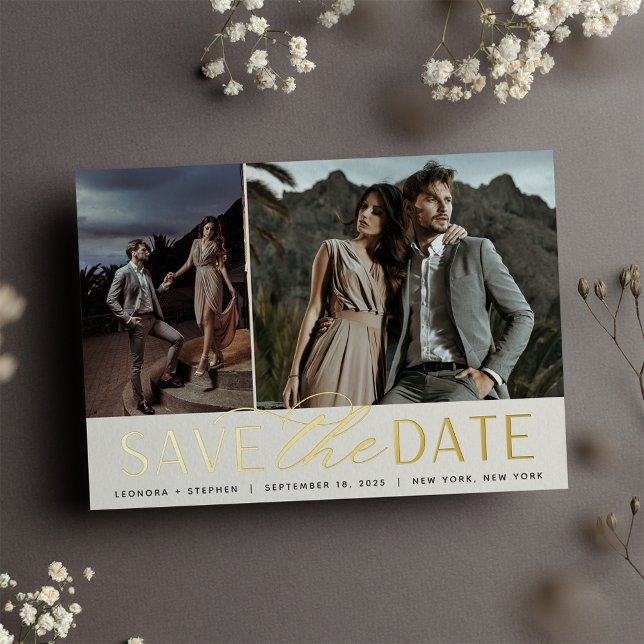 Smooth Script | Two Photo Save the Date (Creator Uploaded)