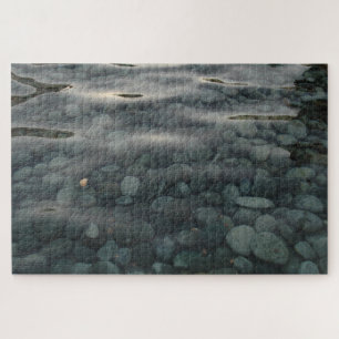 Smooth Stones in Rippled Water Series, Photo 2 Jigsaw Puzzle