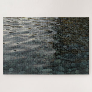 Smooth Stones in Rippled Water Series, Photo 6 Jigsaw Puzzle