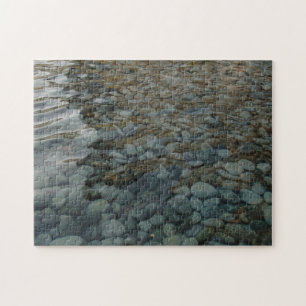 Smooth Stones in Rippled Water Series, Photo 7 Jigsaw Puzzle