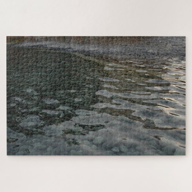 Smooth Stones in Rippled Water Series, Photo 8 Jigsaw Puzzle (Horizontal)
