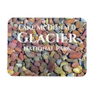 Smooth Stones in Water Lake McDonald, Glacier NP Magnet
