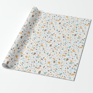 Smooth Stones Terrazzo Pattern Wrapping Paper