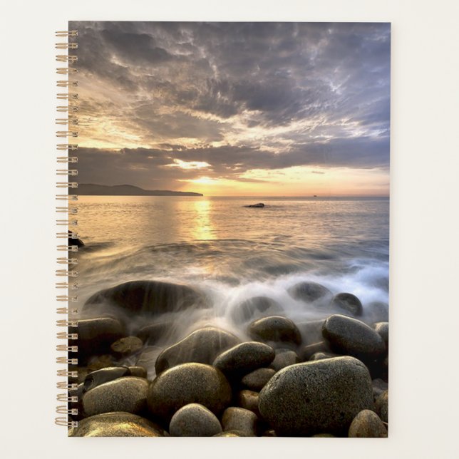 Smooth Waters at Sunset Planner (Front)