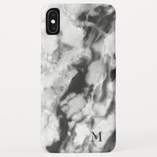 Smooth White And Grey Marble iPhone XS Max Case