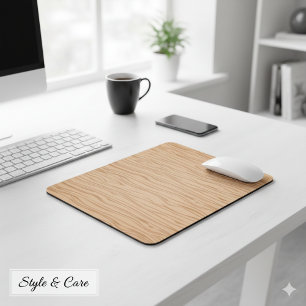Smooth Wood Grain Mouse Pad Designed for Daily Use