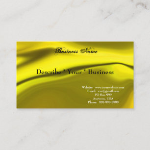 Smooth Yellow Design Business Card