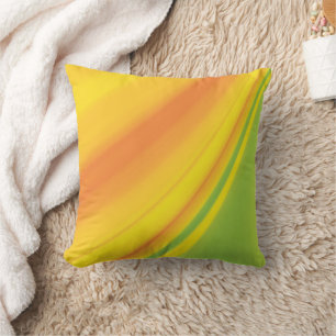 Smooth yellow green color blending background cushion