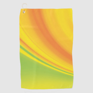 Smooth yellow green colour blending background golf towel