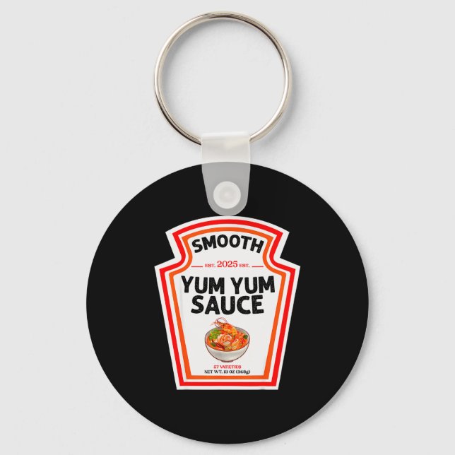Smooth Yum Yum Sauce Condiment Costume Matching  Key Ring (Front)