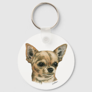 Smoothcoat chihuahua key ring