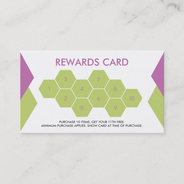 Smoothie Customer Loyalty Business Card (Front)