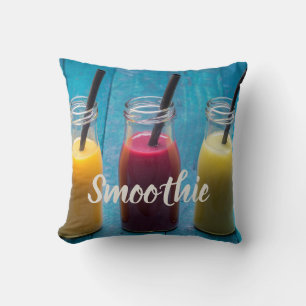 Smoothie juice drink mango orange kiwi gift cushion
