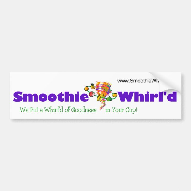 Smoothie Whirl'd Bumper Sticker (Front)