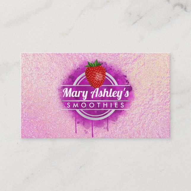 Smoothies business cards (Front)