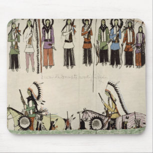 'Smoothing the Place Dance' (ink on paper) Mouse Pad