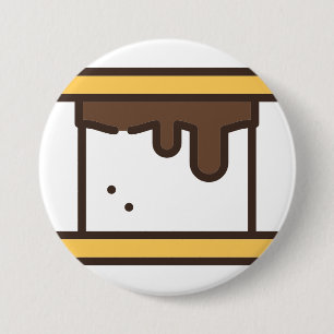 smore 7.5 cm round badge