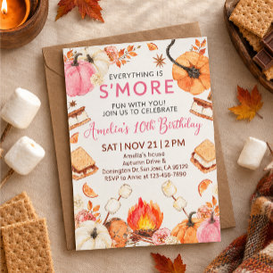 S'more birthday invitation