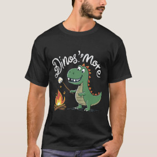 Smore Camping Campfire Camp Camper Funny Dinosmore T-Shirt