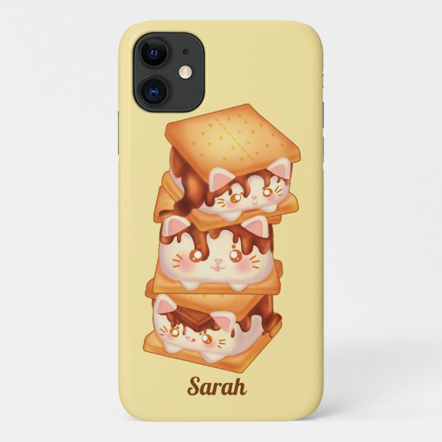 S'more Chocolate Cats Case-Mate iPhone Case (Back)