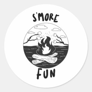S'more Fun s more  Classic Round Sticker