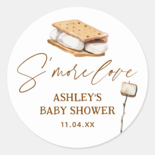 S'more Love Smore baby Shower Classic Round Sticker
