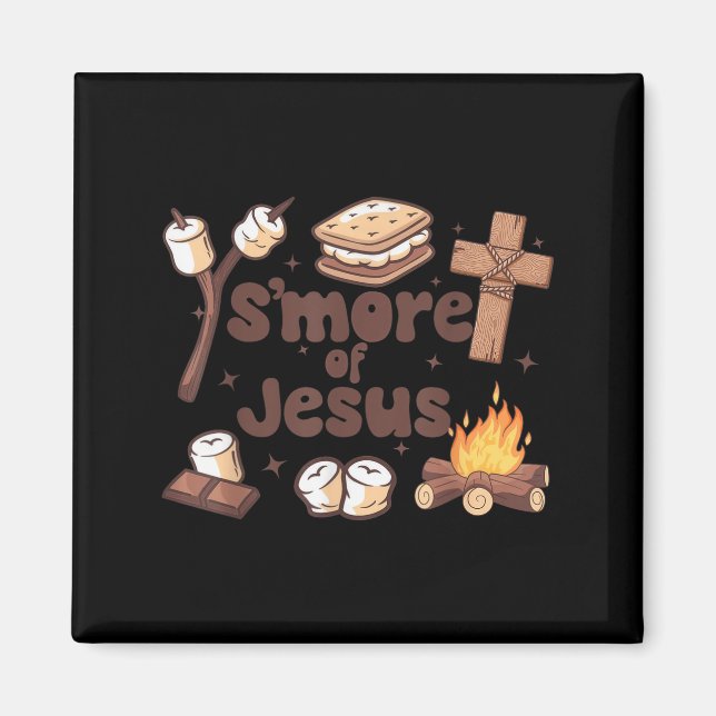 Smore Of Jesus Christian Camper Camng Lover  Magnet (Front)