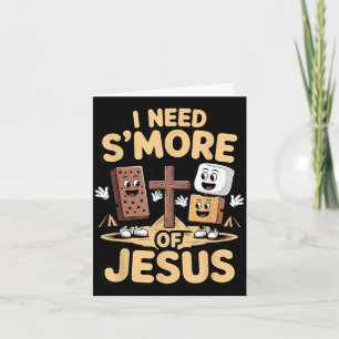 Smore Of Jesus Marshmallow Camping Smores Kawaii Card