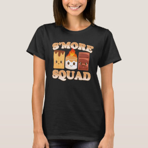 Smore Squad Campfire Camping Outdoor Friends T-Shirt