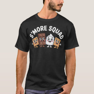 S'More Squad Camping Campfire Chocolate T-Shirt